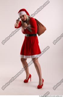 JAROSLAVA STANDING POSE WITH GUN